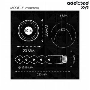 ADDICTED TOYS - PULITORE ANALE CON ADATTATORE UNIVERSALE MODELLO 6